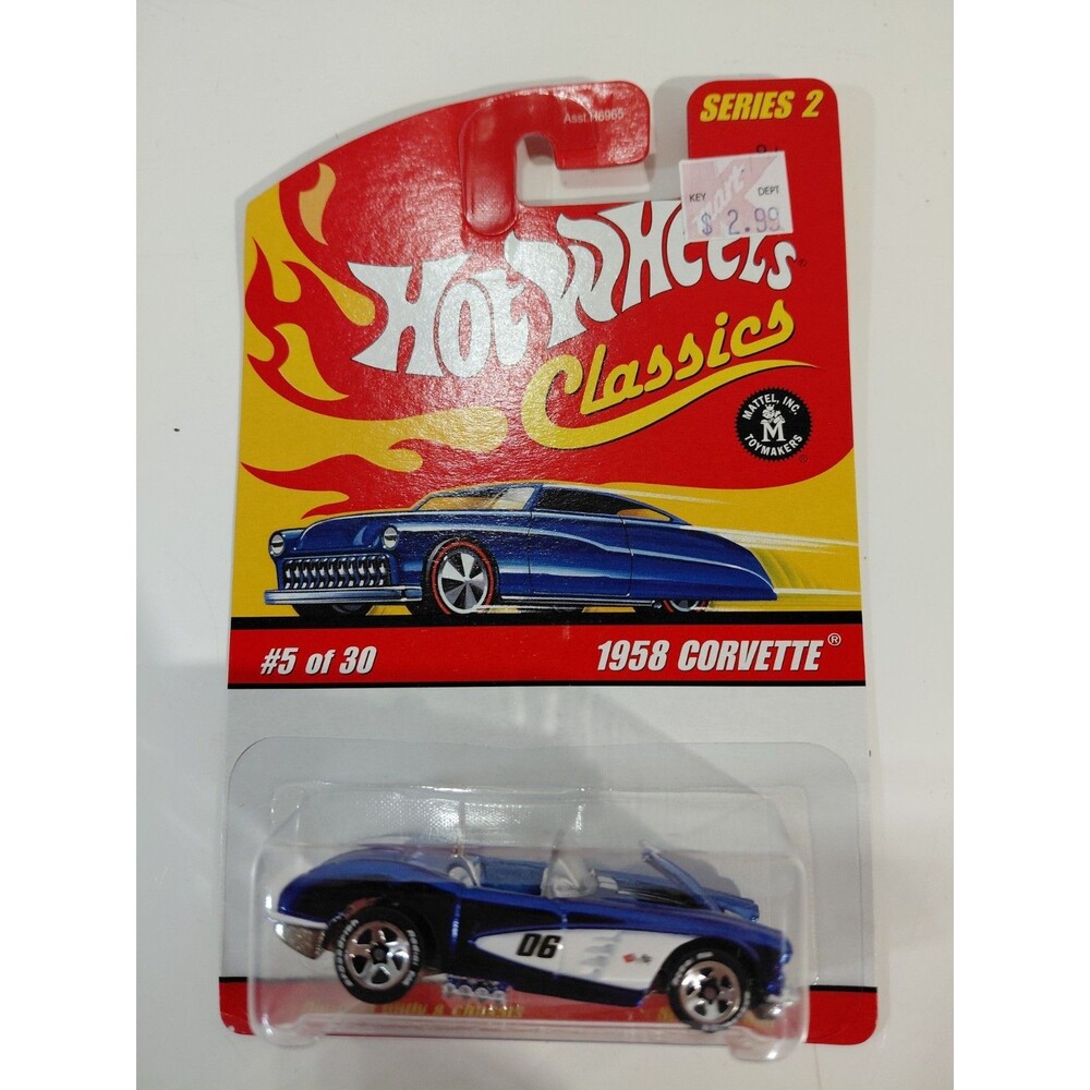 NIP Hot Wheels Classics Series 2 1:64 Die Cast 1958 Chevrolet Corvette C1